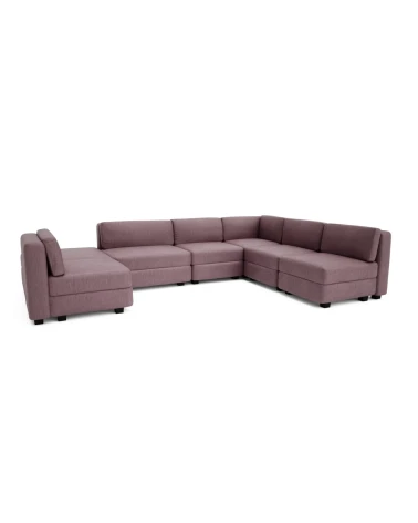 Modulárna pohovka GRACIA U-tvar 160×340×230 cm staroružová