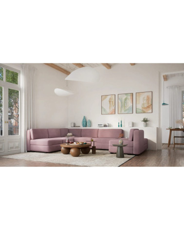 Modulárna pohovka GRACIA U-tvar 160×340×230 cm staroružová