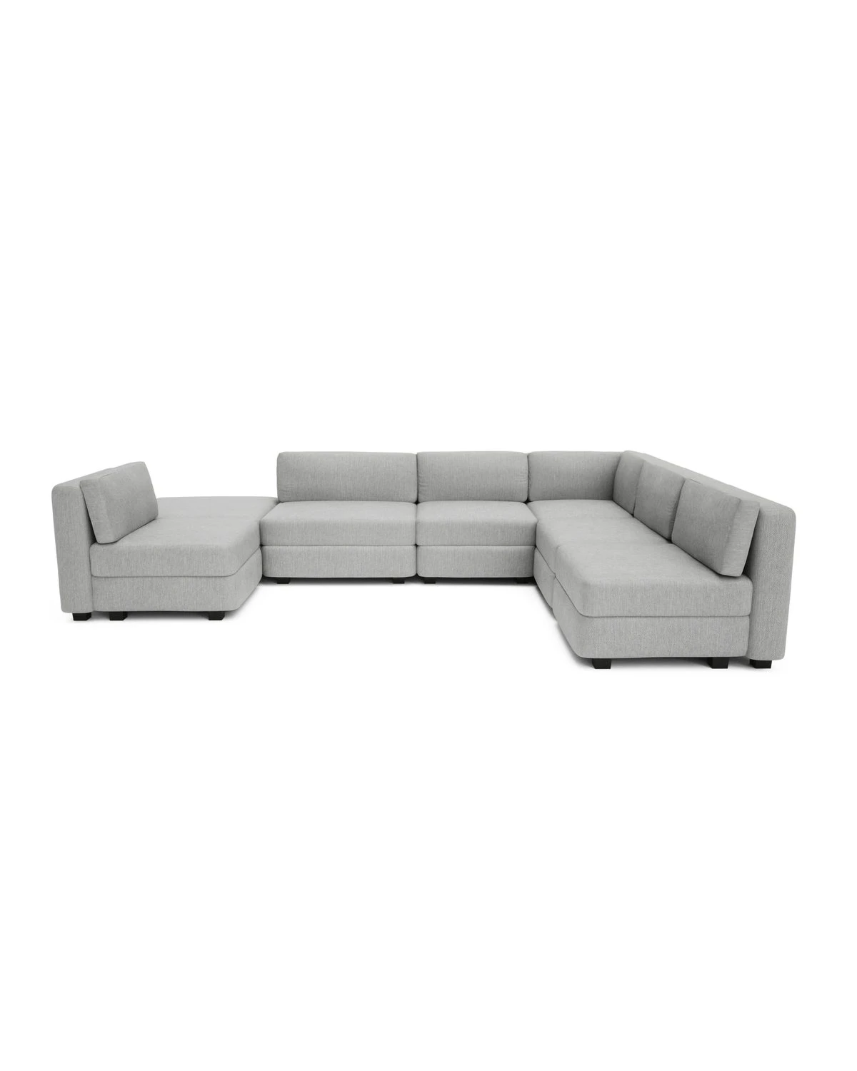 Modulárna pohovka GRACIA U-tvar 160×340×230 cm sivá