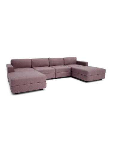Modulárna pohovka GRACIA U-tvar 180×320×180 cm staroružová