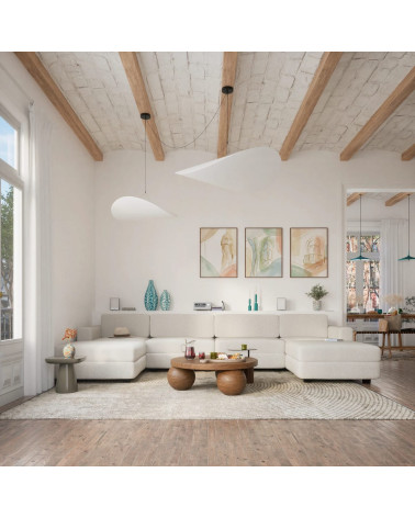 Modulárna pohovka GRACIA U-tvar 180×360×180 cm krémovobéžová
