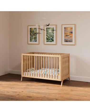 Detská postieľka MARELIA 60 x 120 cm, prírodná, Theo Bebe