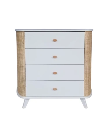 Komoda COQUILLAGE, biela, Theo Bebe