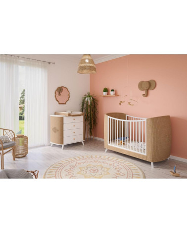 Komoda COQUILLAGE, biela, Theo Bebe