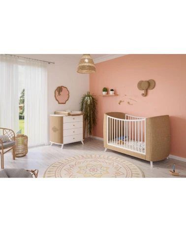 Komoda COQUILLAGE, biela, Theo Bebe