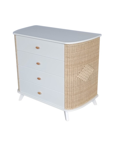Komoda COQUILLAGE, biela, Theo Bebe