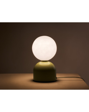 Stolová lampa Ely, svetlozelená, Micadoni