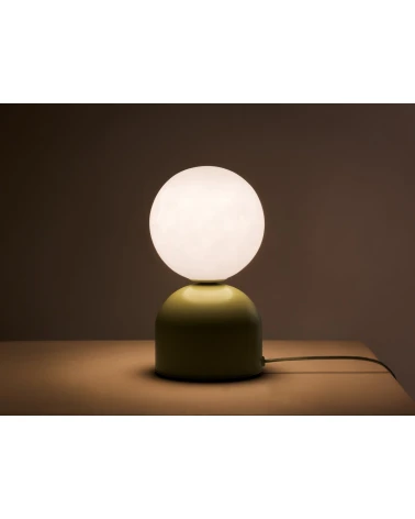 Stolová lampa Ely, svetlozelená, Micadoni