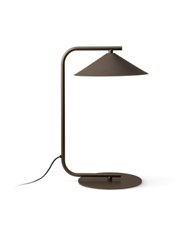 Stolová lampa Nocte, hnedá, Micadoni