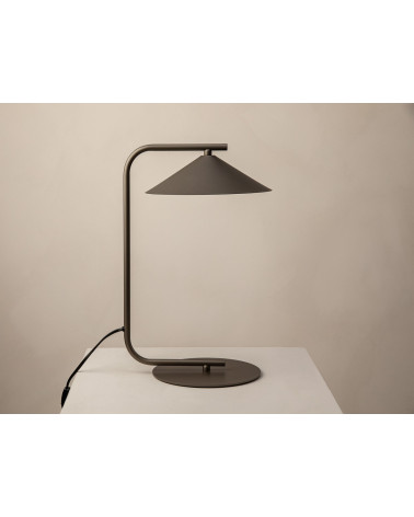 Stolová lampa Nocte, hnedá, Micadoni