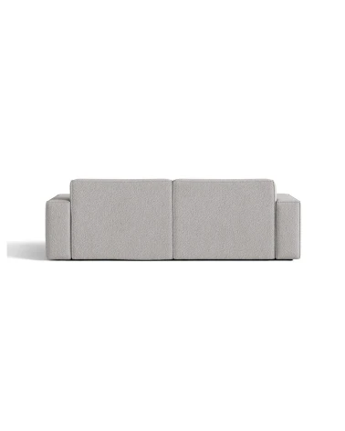 Pohovka Jodie 3-miestna, svetlosivá, buklé