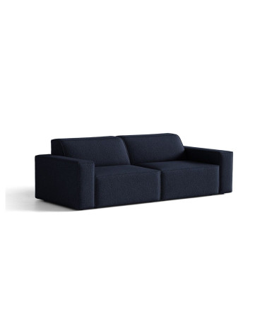 Pohovka Jodie 3-miestna, tmavomodrá, buklé