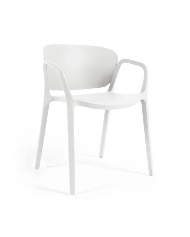 Ania stackable white garden chair