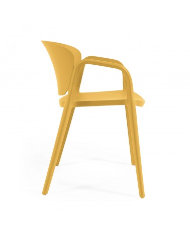 Ania stackable yellow garden chair