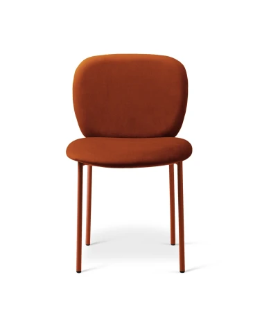 Jedálenská stolička Caroline, zamat, červená, Micadoni