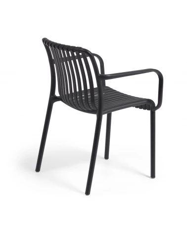 Isabellini stackable outdoor chair in black