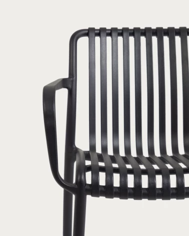 Isabellini stackable outdoor chair in black
