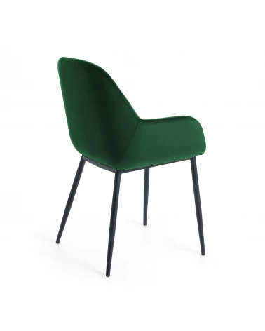 Konna green velvet chair