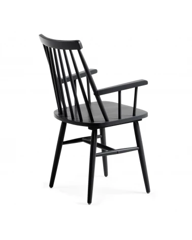 Black Tressia chair with armrests