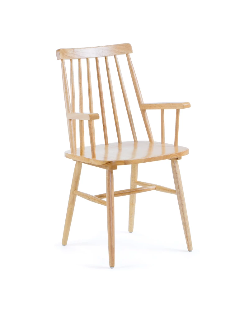 Tressia chair natural with armrests