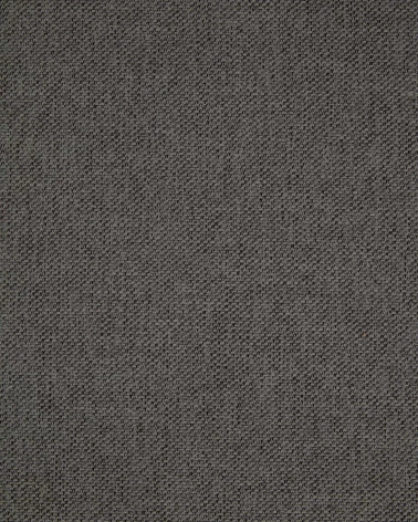 Mahalia dining chair in dark grey with steel legs, with a black painted finish.