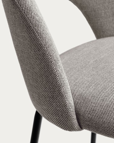 Mahalia light grey stool height 63 cm