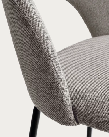 Mahalia light grey stool height 63 cm