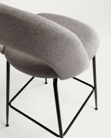 Mahalia light grey stool height 63 cm