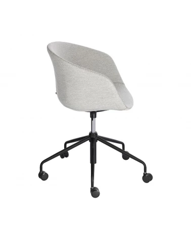 Yvette light grey office chair