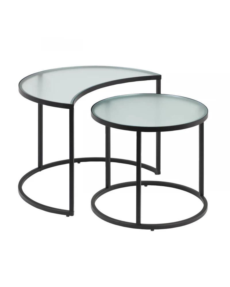 Bast set of 2 side tables