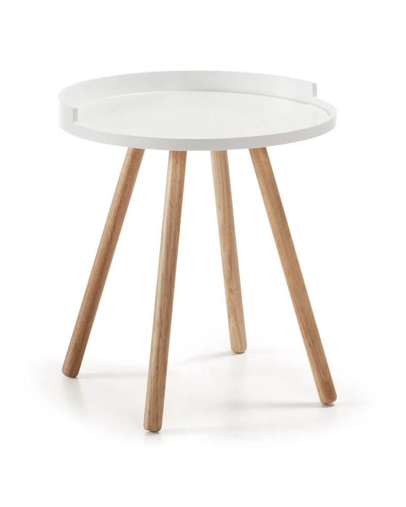 White Kurb side table Ă 46 cm FSC MIX Credit