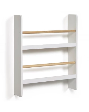 Gopi shelf unit in solid pine with natural and white finish 50 x 60 cm FSC MIX Credit