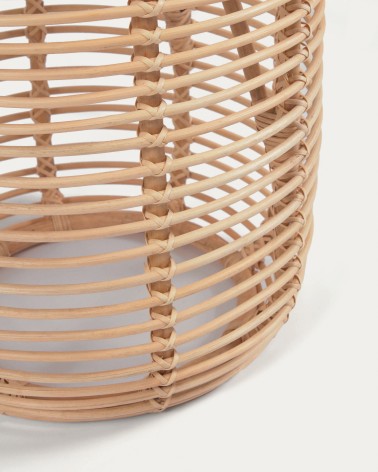Round Kohana side table in rattan with natural finish Ă 45 cm