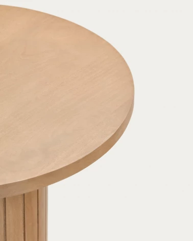 Licia round side table, solid mango wood, Ă 60 cm
