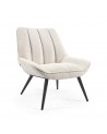Kreslo Marlina, Biele boucle, KaveHome