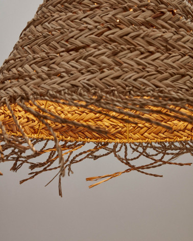 Fonteta natural fiber ceiling lamp in a natural finish, Ă 40 cm