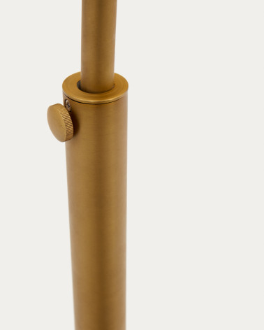 Madali metal floor lamp with brass and white marble finish