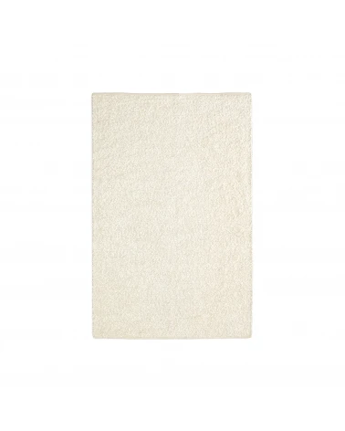 Magaret white cotton shearling-effect carpet 160 x 230 cm