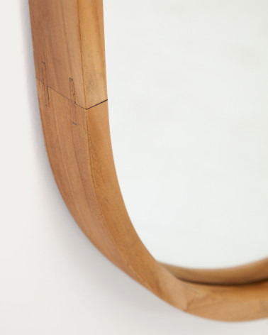 Magda mirror made of solid teak wood with a natural finish Ă 45 x 95 cm