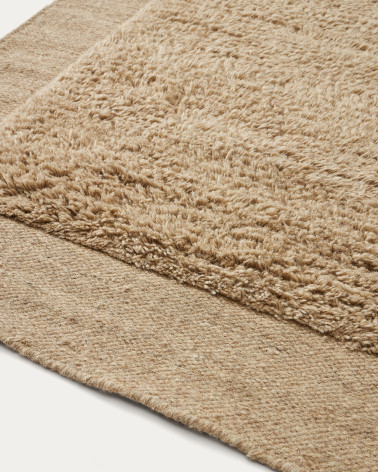 Marely beige wool rug 160 x 230 cm