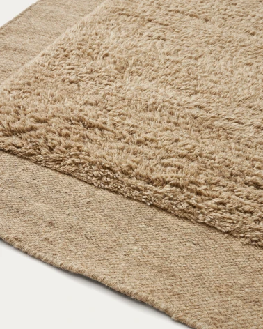 Marely beige wool rug 160 x 230 cm