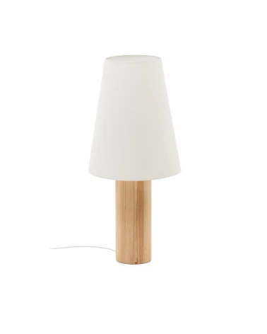 Marga floor lamp in solid wood with natural finish