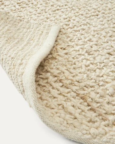 Miray white wool rug 160 x 230 cm