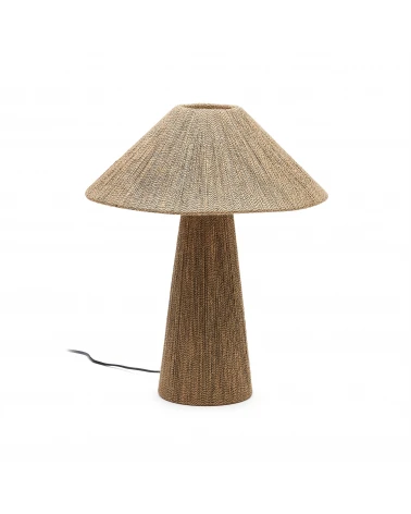 Renee table lamp in natural jute