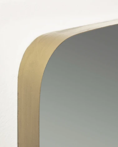 Marco gold metal wall mirror 60 x 60 cm