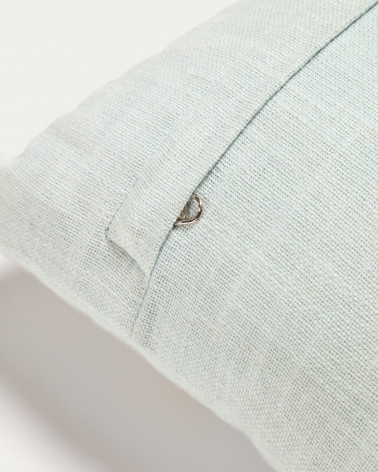 Cordelia 100% blue cotton cushion cover with multicolour marine animals, 45 x 45 cm