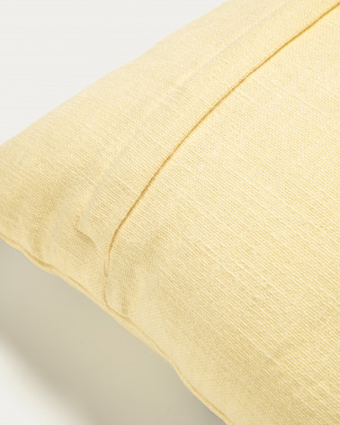 Cordelia 100% beige cotton cushion cover with multicolour marine animals, 45 x 45 cm