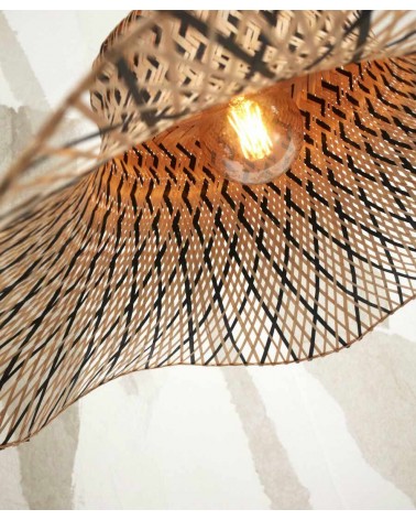 Závesná lampa Ibiza, Prírodná/čierna, Good&Mojo LAAV 989