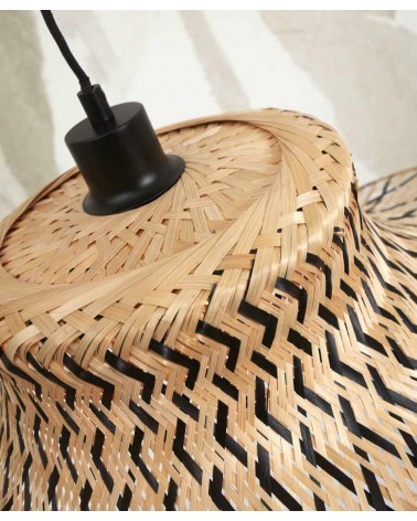 Závesná lampa Ibiza, Prírodná/čierna, Good&Mojo LAAV 992