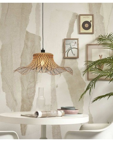 Závesná lampa Ibiza, Prírodná/čierna, Good&Mojo LAAV 994